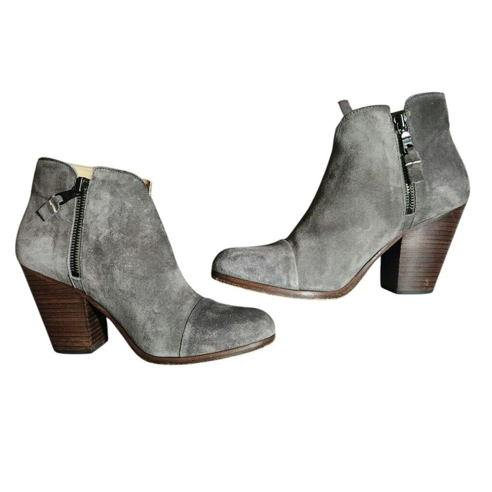 Women's Rag & Bone Suede Boots Size 37.5 Made in Italy - Picture 2 of 12